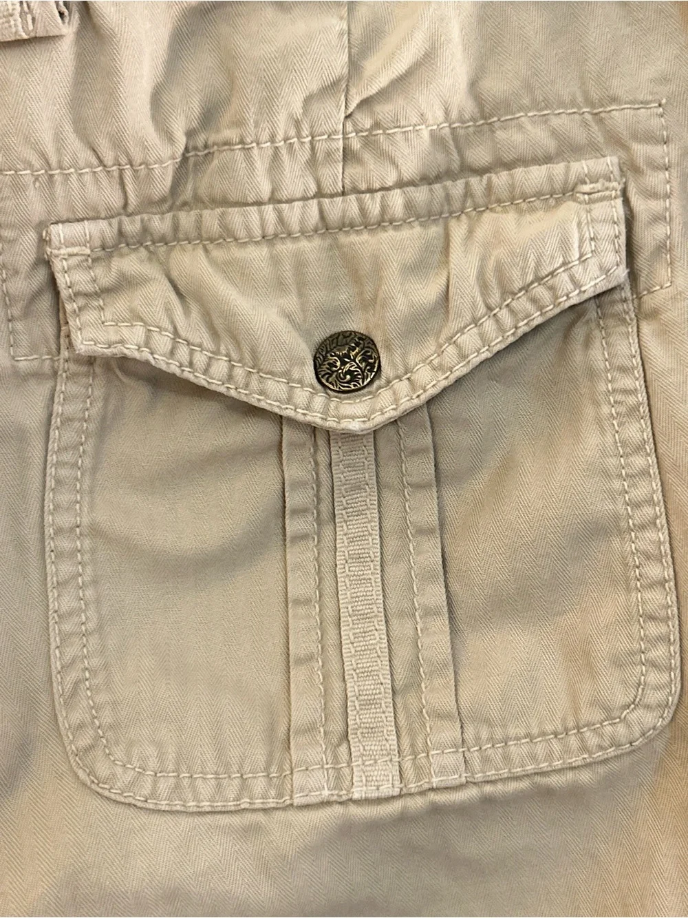 J.Crew Chino City Fit Cargo Pants Khaki Tan Utility Snap Cuff Women’s 6